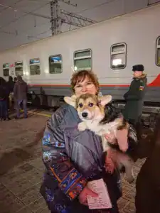 Гарри (CLAN IRONHORN GARFIELD SKY) в начале путешествия из Воронежа в Якутск